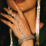 Alloy Material Rhinestone Design Women Bracelet