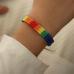 1Fashion Rainbow woven Bracelet