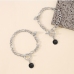 4Hollow Out Chain Alloy Material Couple Bracelet Set