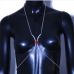 5 Fashion  Rhinestone Heart Body Chain