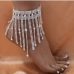 1 Fashion Tassel Rhinestone Geometric Women Anklet