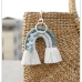 7 New Weave Crystal  Tassel Rainbow Bag Accessories