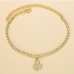 5 Popular Simple Clover Pendant Rhinestone Anklet 