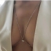 1Beach Hollow Out Design Rhinestone Body Chain