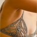 1Fashion Sexy Bikini Shape Diamond Chest Chain