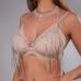 3Fashion Sexy Solid Crystal Halter Backless Tassel Body Chain