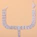 7Fashion Sexy Solid Crystal Halter Backless Tassel Body Chain