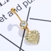 8Heart Pendant Rhinestone Umbilical Nail For Women