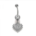 1Heart Pendant Rhinestone Umbilical Nail For Women