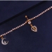 4Letter Rhinestone Pendant Waist Body Chain