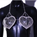 1Nightclub Heart Rhinestone Halter Body Chain