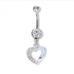 11Popular Hollow Out Heart Design Belly Button Chain