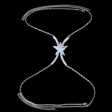 Rhinestone  Star Windmill Body Chain