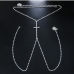 3Sexy Cross Diamond Pendant Chest Chain