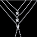 4Sexy Fashion Butterfly Pendant Rhinestone Body Chain