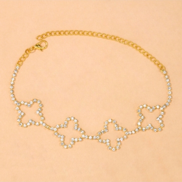 Sexy Hollow Out Rhinestone Anklet For Women