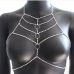 4Sexy Hollow Out Round Rhinestone Body Chain