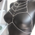 5Sexy Hollow Out Round Rhinestone Body Chain
