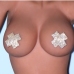 3Sexy Pure Color Rhinestone Chest Stickers Women