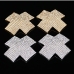 4Sexy Pure Color Rhinestone Chest Stickers Women