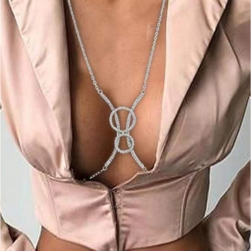 Sexy Sparkly Circle Chest Chain