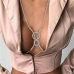1Sexy Sparkly Circle Chest Chain