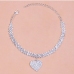 6Trendy Shining Rhinestone Women Jewelry Anklet