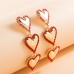 5 2022 Fashion Heart Rhinestone Earrings