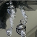 6 Asymmetrical Faux Pearl Tassels Irregular Pendant Earrings