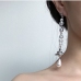 8 Asymmetrical Faux Pearl Tassels Irregular Pendant Earrings