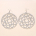 3 Fashion Geometric Print Rhinestone Earrings For Women