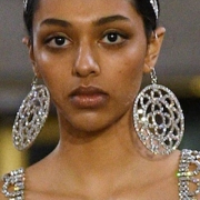 Fashion Geometric Print Rhinestone Earrings For Women