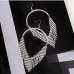 3  Fashion Rhinestone Tassel Drop Earrings