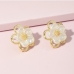 5 Flower Patchwork Design Sweet Korean Style Earrings