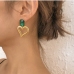 3 Heart Hollow Out Design  Earrings For Women 