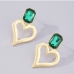 1 Heart Hollow Out Design  Earrings For Women 