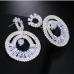 5 Irregular Rhinestone Round Hollow Out Sexy Earrings