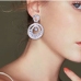 1 Irregular Rhinestone Round Hollow Out Sexy Earrings