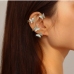 1 Rhinestone Butterfly Alloy Material One Piece Earrings