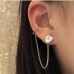 4 Rhinestone Chain Stud Earrings Design