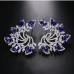 5 Rhinestone Contrast Color Design Ladies Earrings