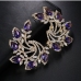 7 Rhinestone Contrast Color Design Ladies Earrings