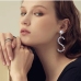 1 Simple Fashion S Letter Rhinestone Earrings