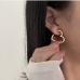 1Alloy Material Heart Hollow Out Versatile Earrings