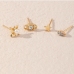 4Casual Faux Pearl Rhinestone Stud Earrings Sets For Women