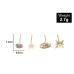 8Casual Faux Pearl Rhinestone Stud Earrings Sets For Women