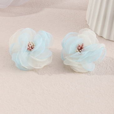 Chic Cute Flower Contrast Color Ladies Earrings