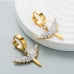 3Chic Easy Matching Titanium Steel  Wings Earrings