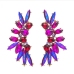 6Chic Rhinestone Wing Shape Earrings For Women