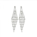 7Creative Individual Rhombus Hollow Out Earrings